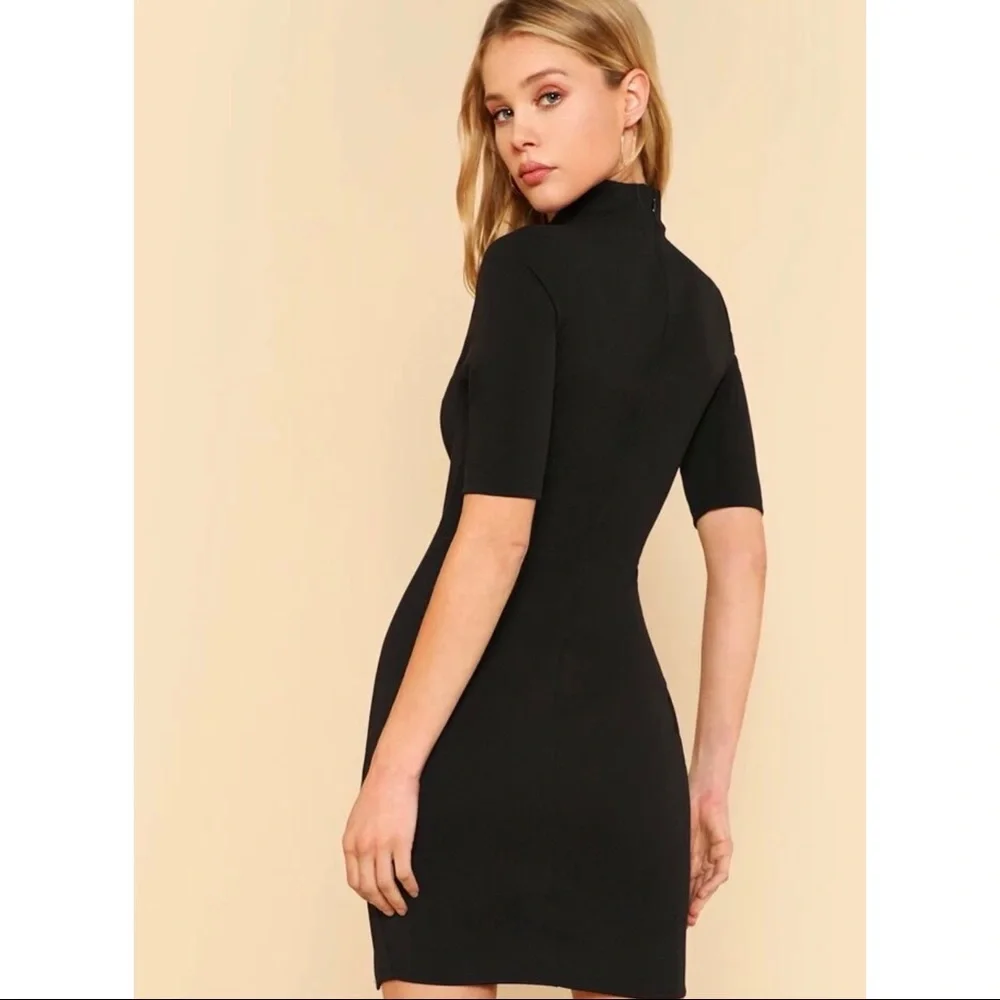 NWOT SHEIN Mandarin Collar Qipao Style Dress - Picture 5 of 5